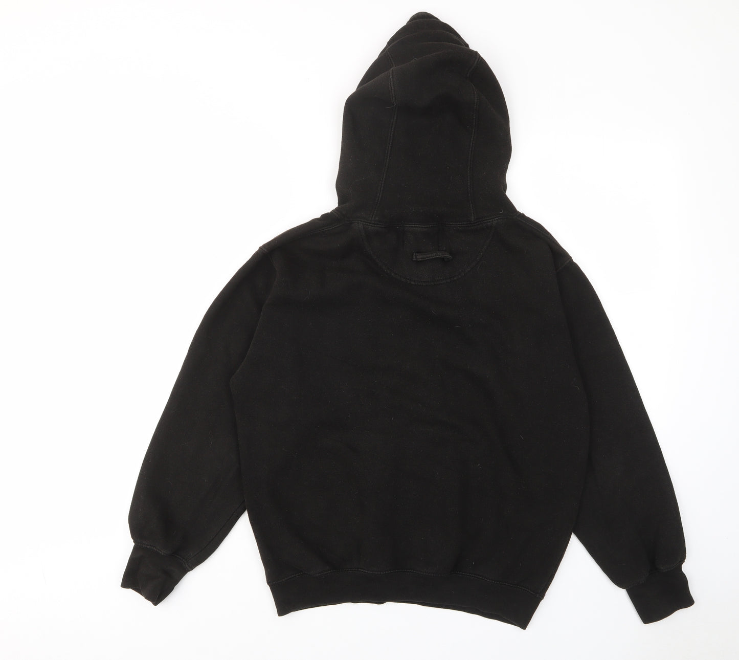 MKI MIYUKI ZOKU Mens Black Cotton Pullover Hoodie Size S - Pockets, Logo, Embroided