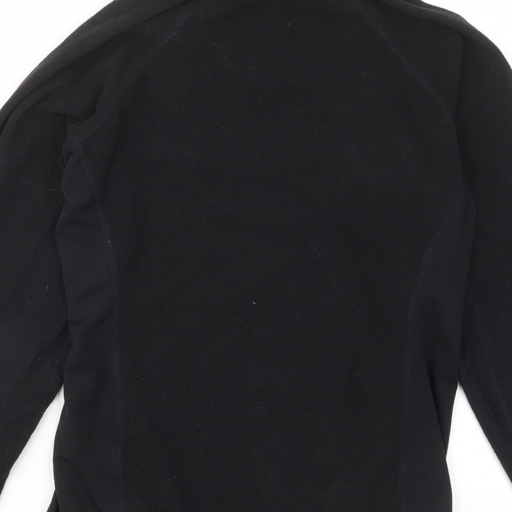 Trespass Mens Black Polyester Pullover Sweatshirt Size M - 1/2 Zip, Logo, Embroided