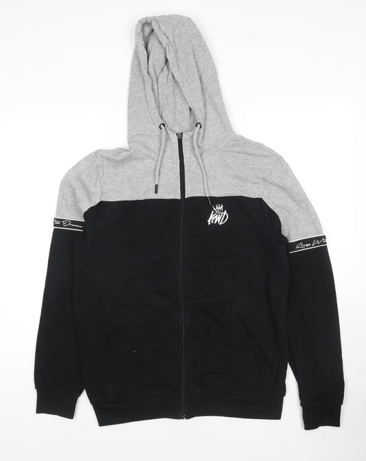 Kings Will Dream Mens Black Cotton Full Zip Hoodie Size S