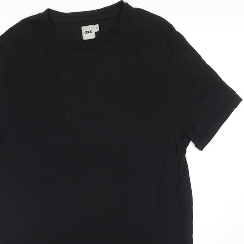 ASOS Mens Black Cotton T-Shirt Size S Round Neck - Lost Justice