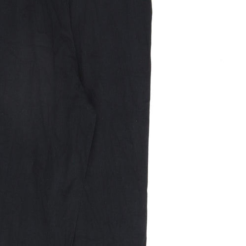 Marks and Spencer Womens Black Cotton Capri Leggings Size 10 L26 in