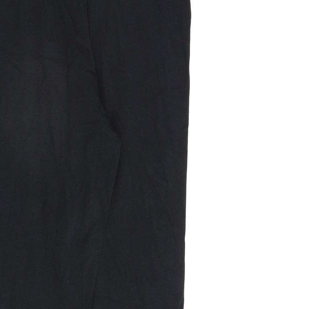 Marks and Spencer Womens Black Cotton Capri Leggings Size 10 L26 in