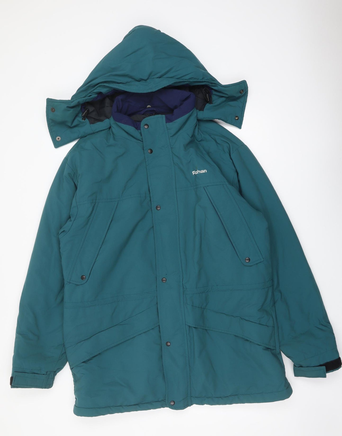 Rohan Mens Green Parka Coat Size M Zip