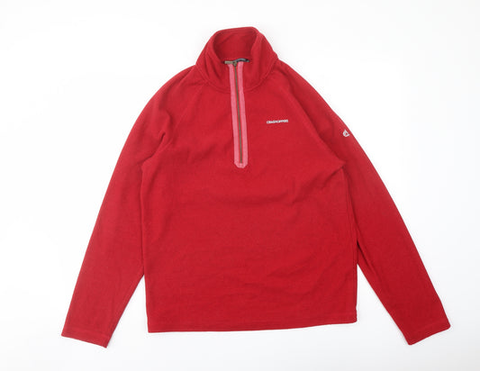 Craghoppers Mens Red Polyester Pullover Sweatshirt Size S