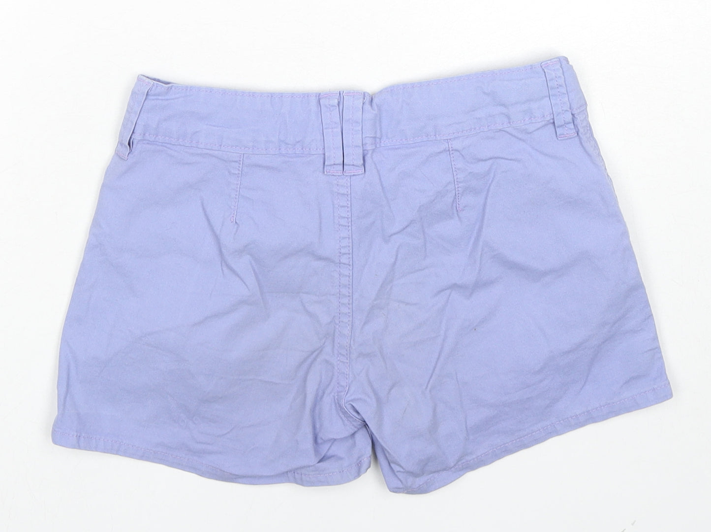 Gap Girls Purple Cotton Hot Pants Shorts Size 12 Years L4 in Regular Zip