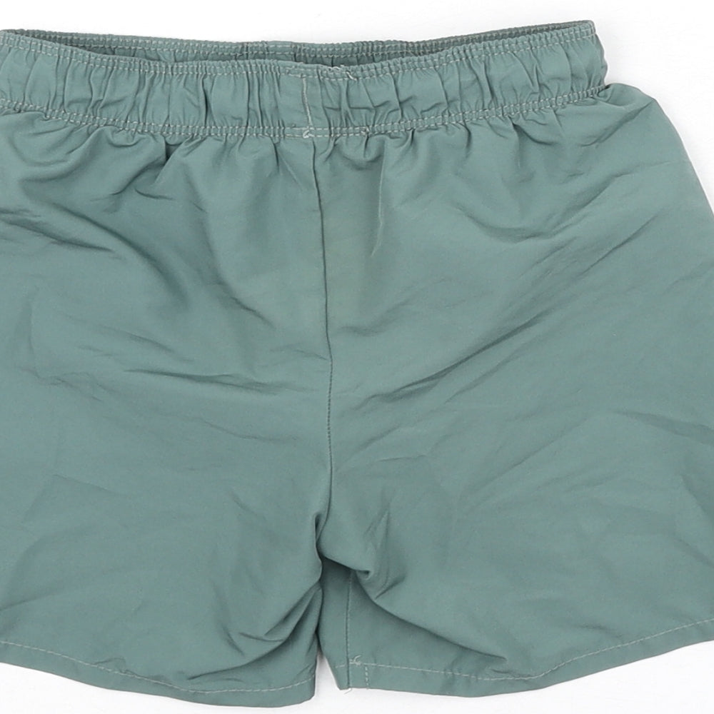 H&M Boys Green Polyester Bermuda Shorts Size 4-5 Years Regular Drawstring - Swim Shorts, Size 4-6