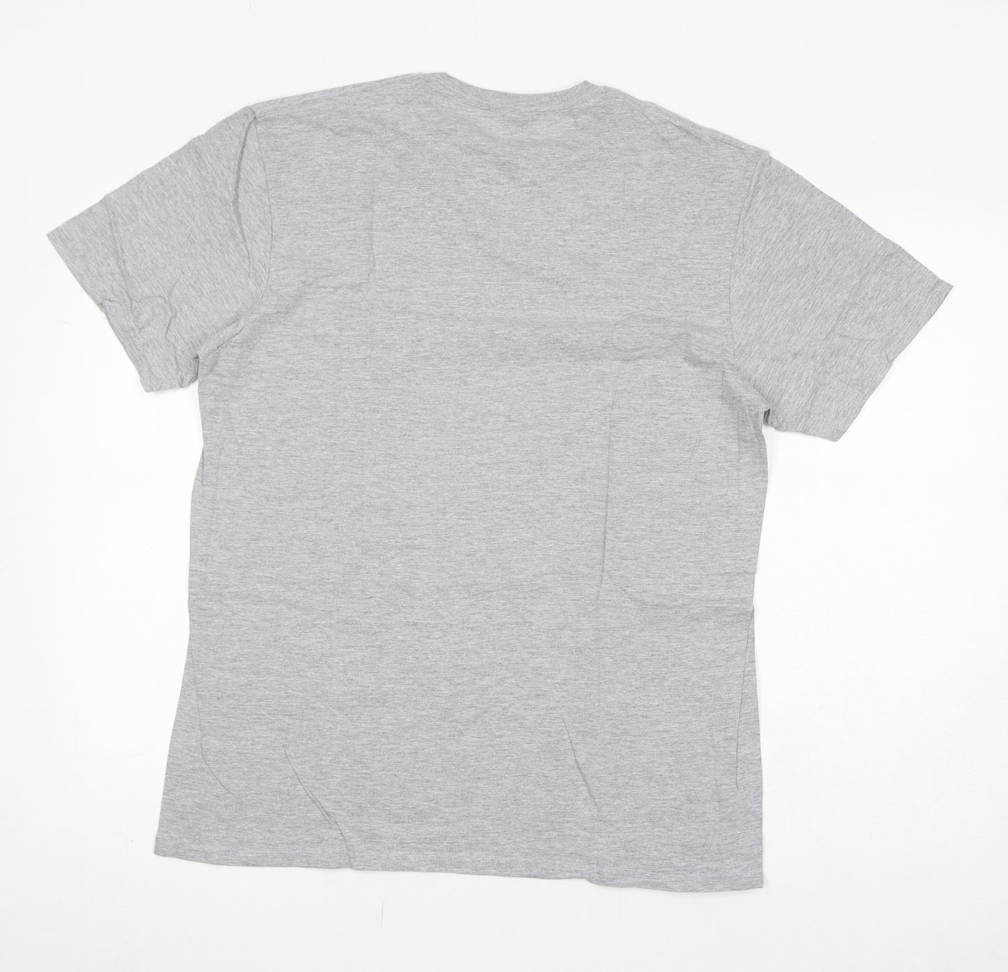 Gildan Womens Grey Cotton Basic T-Shirt Size L Round Neck - Nostromo Weyland/Yutani