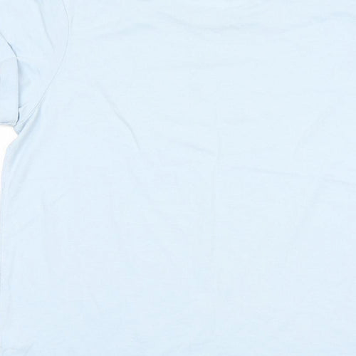 Jack Wills Womens Blue 100% Cotton Basic T-Shirt Size 6 Round Neck