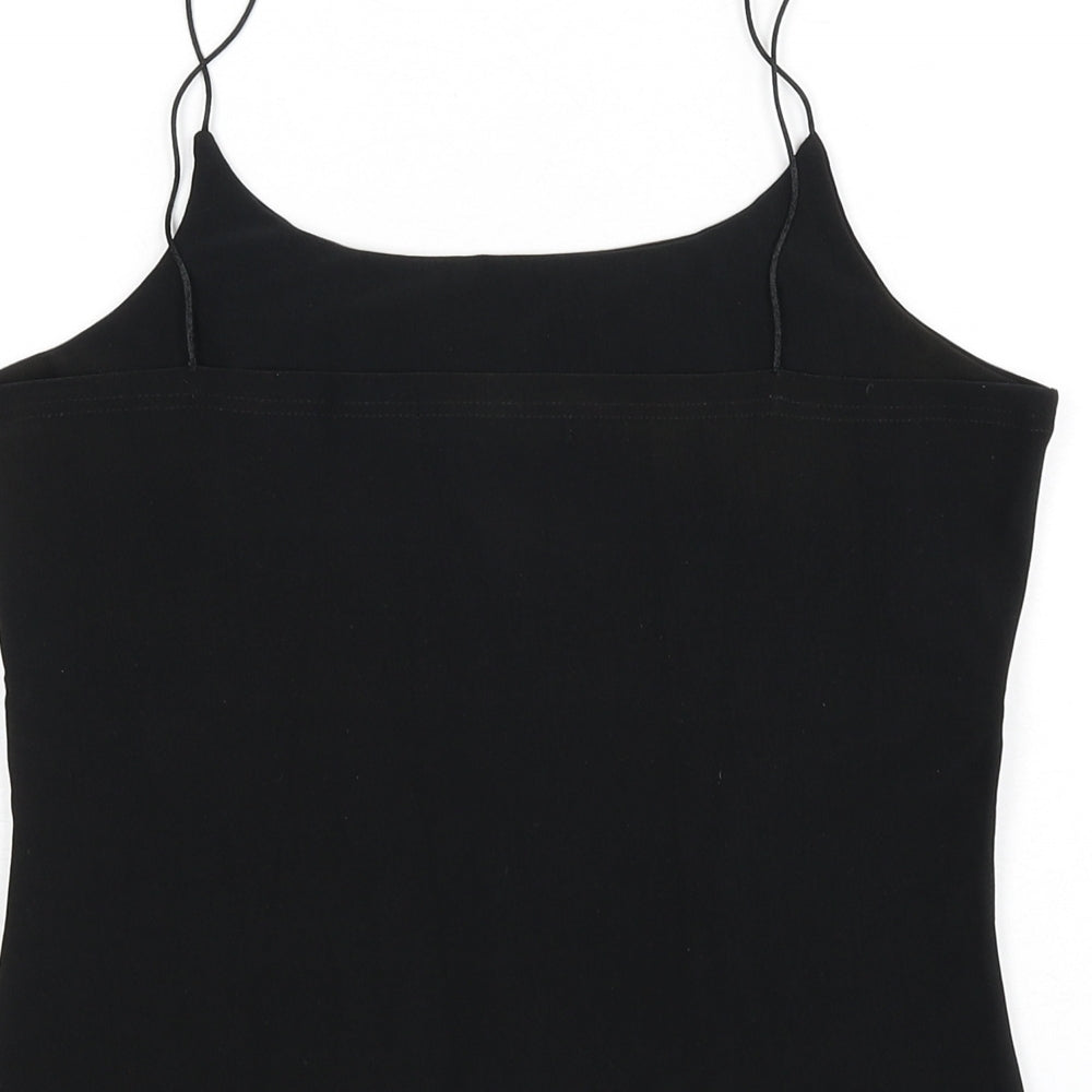 Only Womens Black Polyester Camisole Tank Size L Scoop Neck