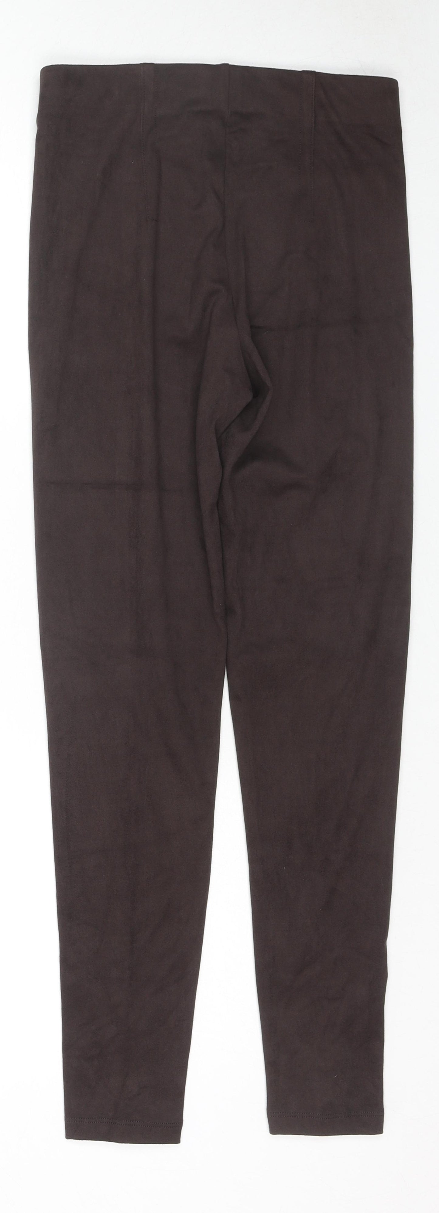 Marks and Spencer Womens Brown Polyester Jegging Leggings Size 8 L26 in