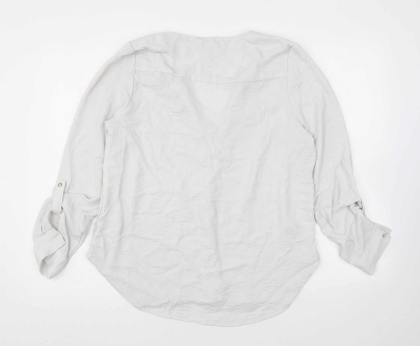 Apricot Womens Ivory Polyester Basic Blouse Size 12 V-Neck