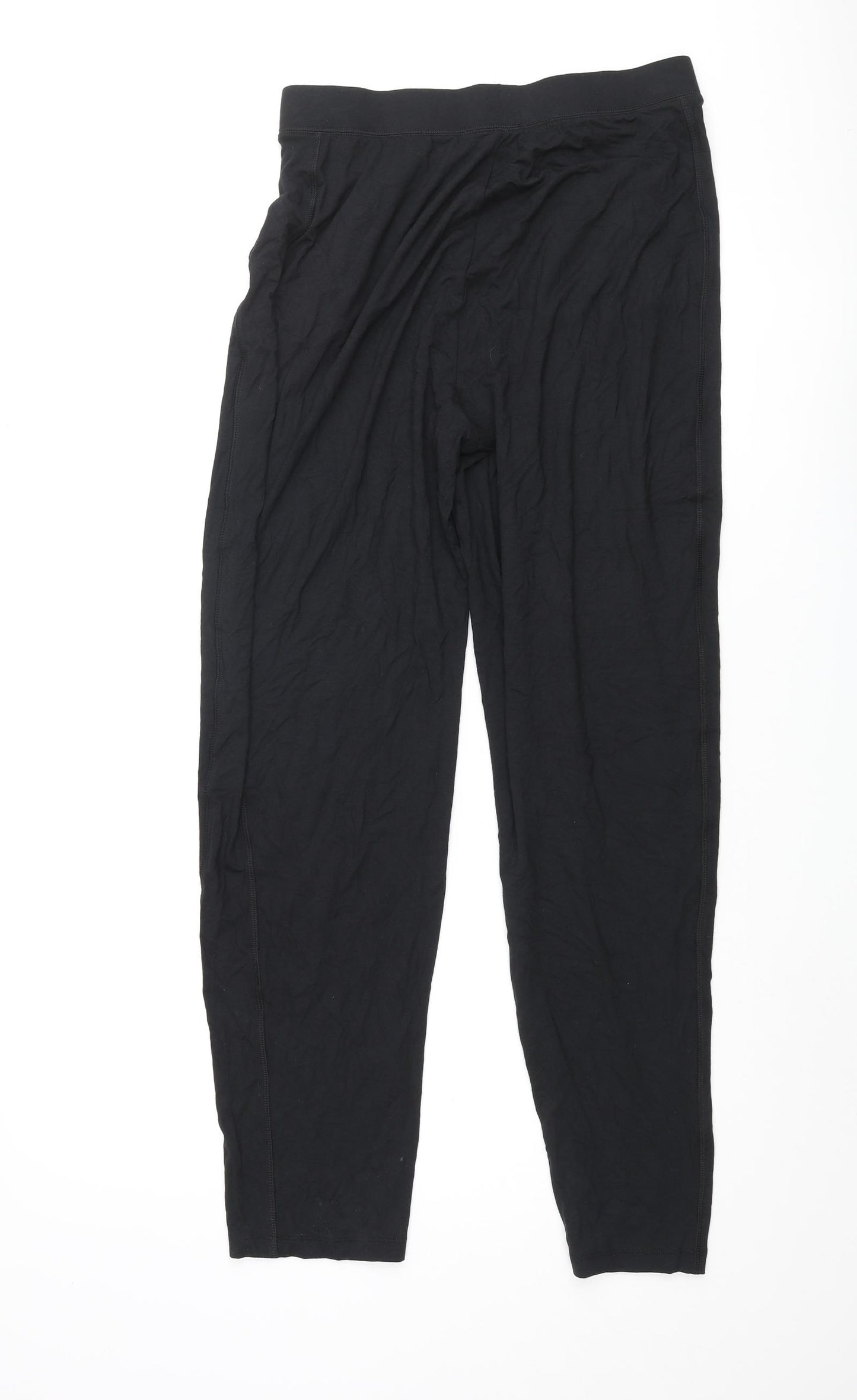 Marks and Spencer Womens Black Viscose Jogger Leggings Size 10 L28 in