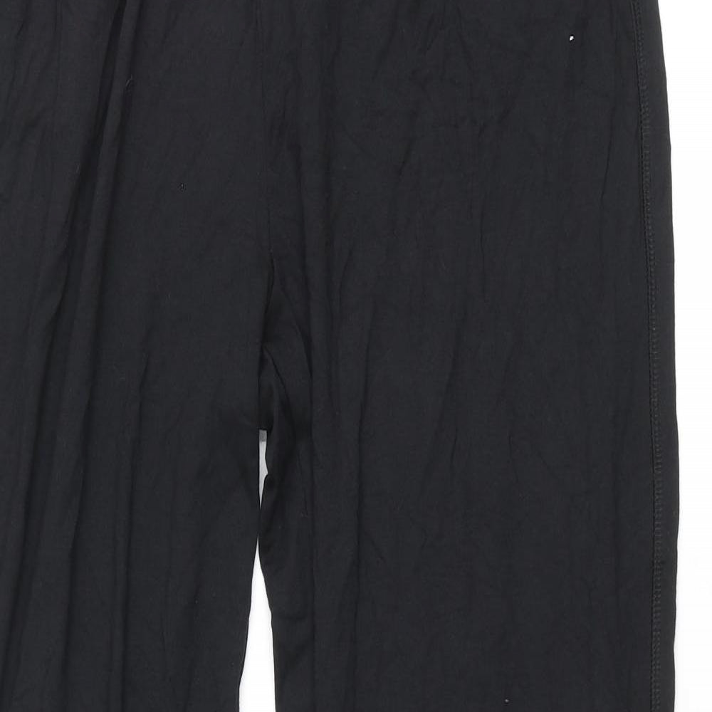 Marks and Spencer Womens Black Viscose Jogger Leggings Size 10 L28 in