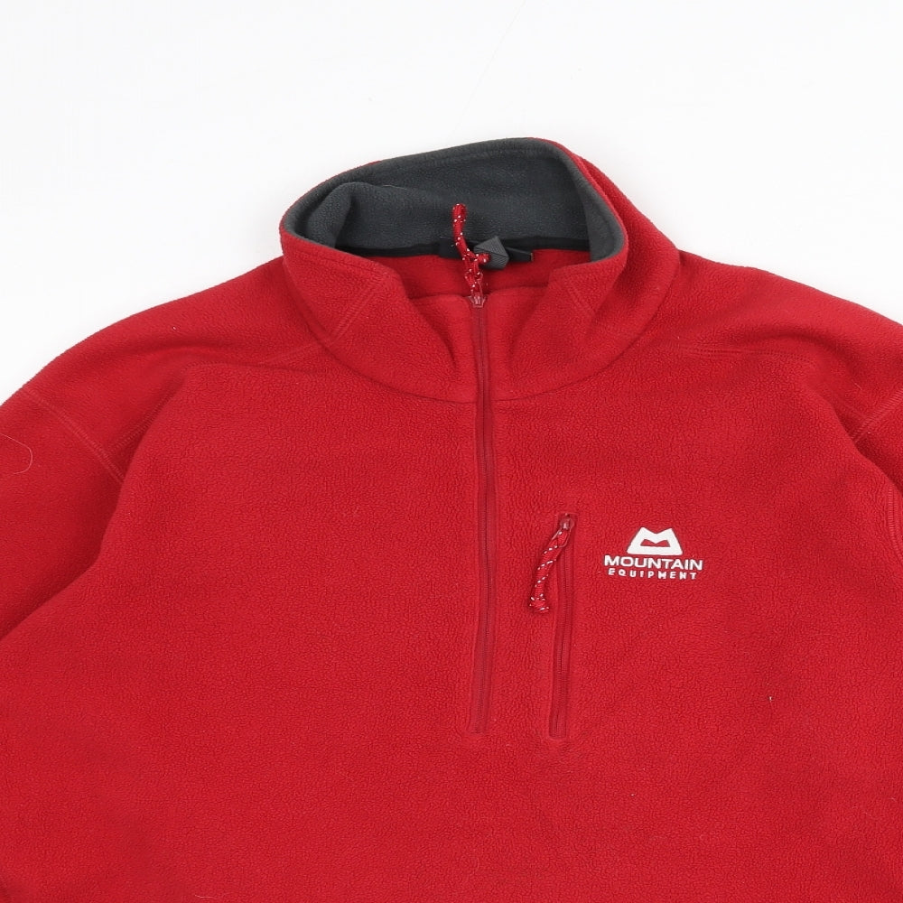 Mountain Equipment Mens Red Polyester Pullover Sweatshirt Size M