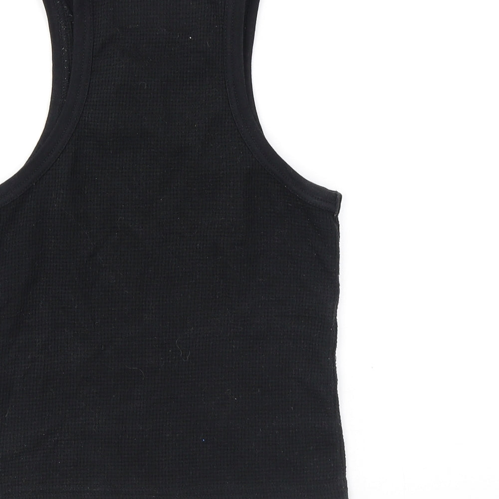 Corteiz Guerillaz Womens Black Polyester Basic Tank Size S Halter - Logo, Unisex