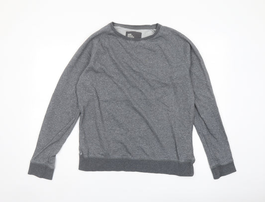 H&M Mens Grey Cotton Pullover Sweatshirt Size M