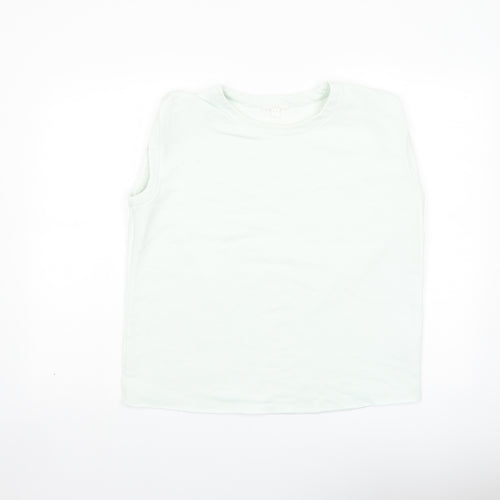 COS Womens Green Cotton Basic T-Shirt Size S Crew Neck