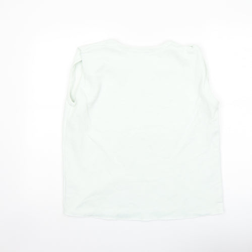 COS Womens Green Cotton Basic T-Shirt Size S Crew Neck