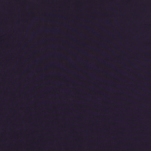 Bonmarché Womens Purple Polyester Basic T-Shirt Size L Round Neck - Sequins