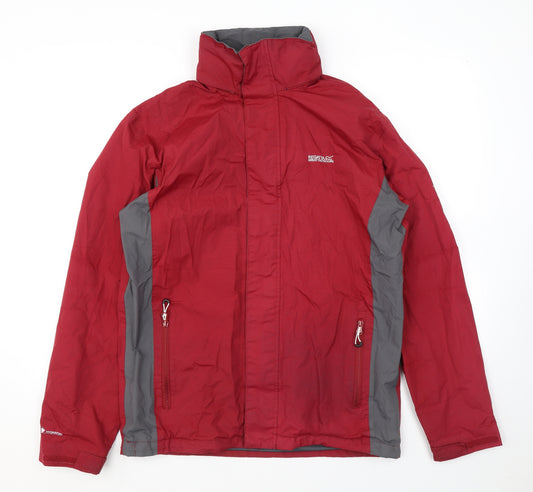 Trespass Mens Red Windbreaker Jacket Size M Zip - Logo