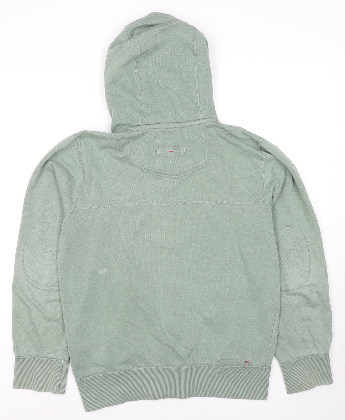 Fat Face Mens Green Cotton Full Zip Hoodie Size S