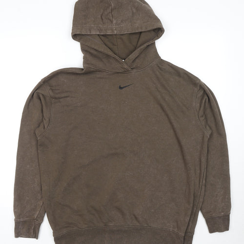 Nike Mens Brown Cotton Pullover Sweatshirt Size S - Tie-dye