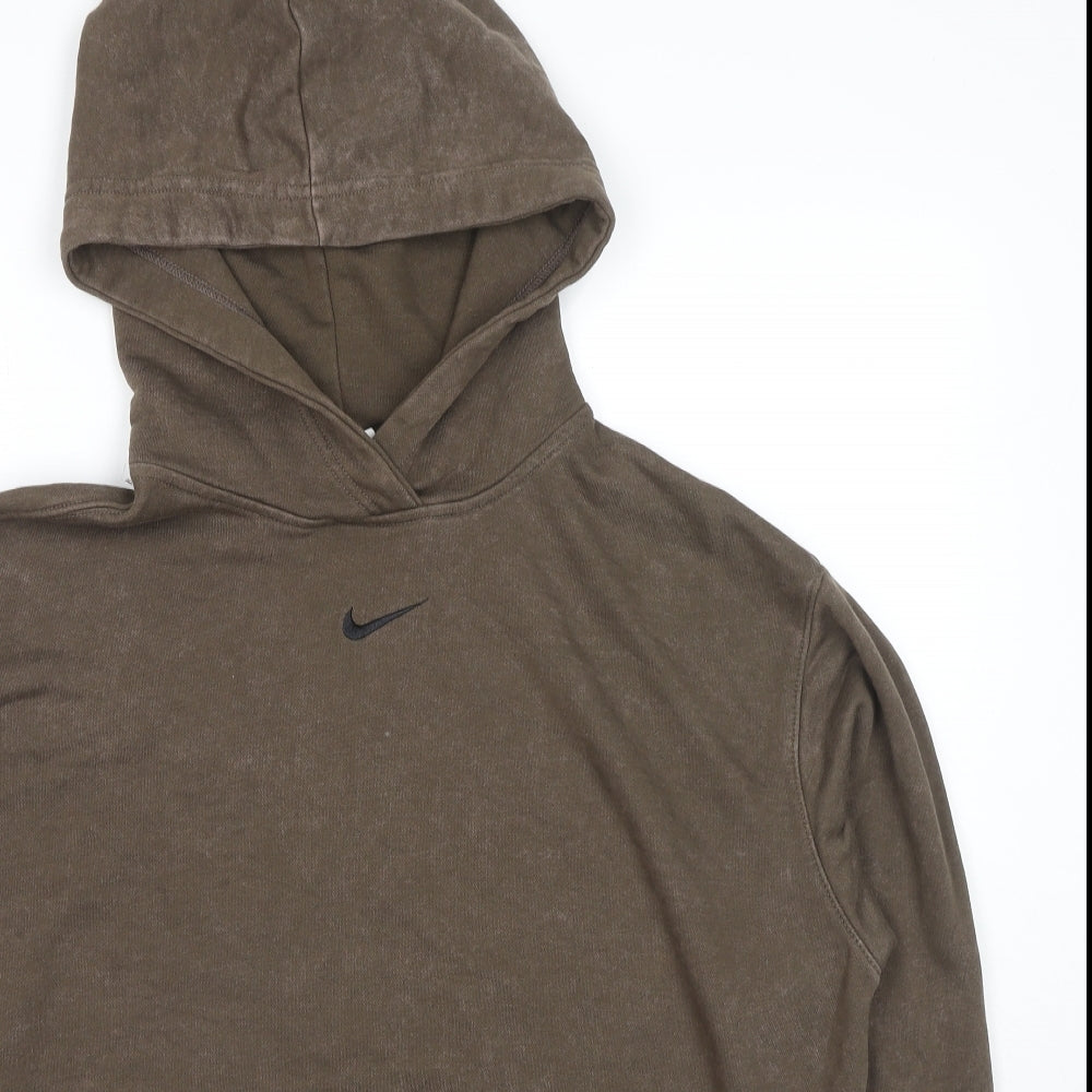 Nike Mens Brown Cotton Pullover Sweatshirt Size S - Tie-dye