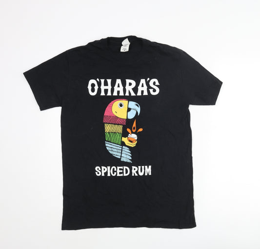 Gildan Mens Black Cotton T-Shirt Size L Crew Neck - O'Hara's Spiced Rum Cocktail Recipe