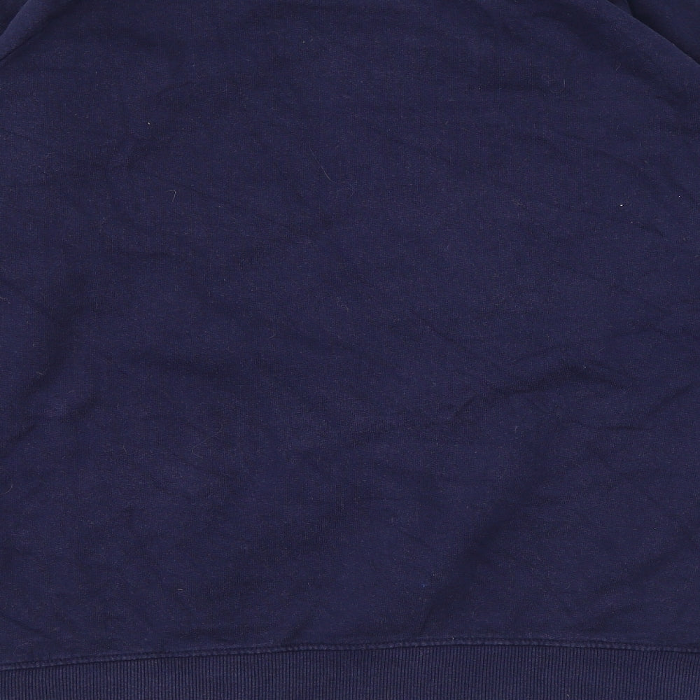 Tribe Mens Blue Cotton Pullover Sweatshirt Size XL - Logo