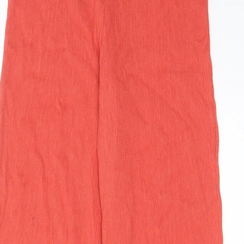 Marks and Spencer Girls Orange Cotton Dress Pants Trousers Size 10-11 Years Regular Pullover