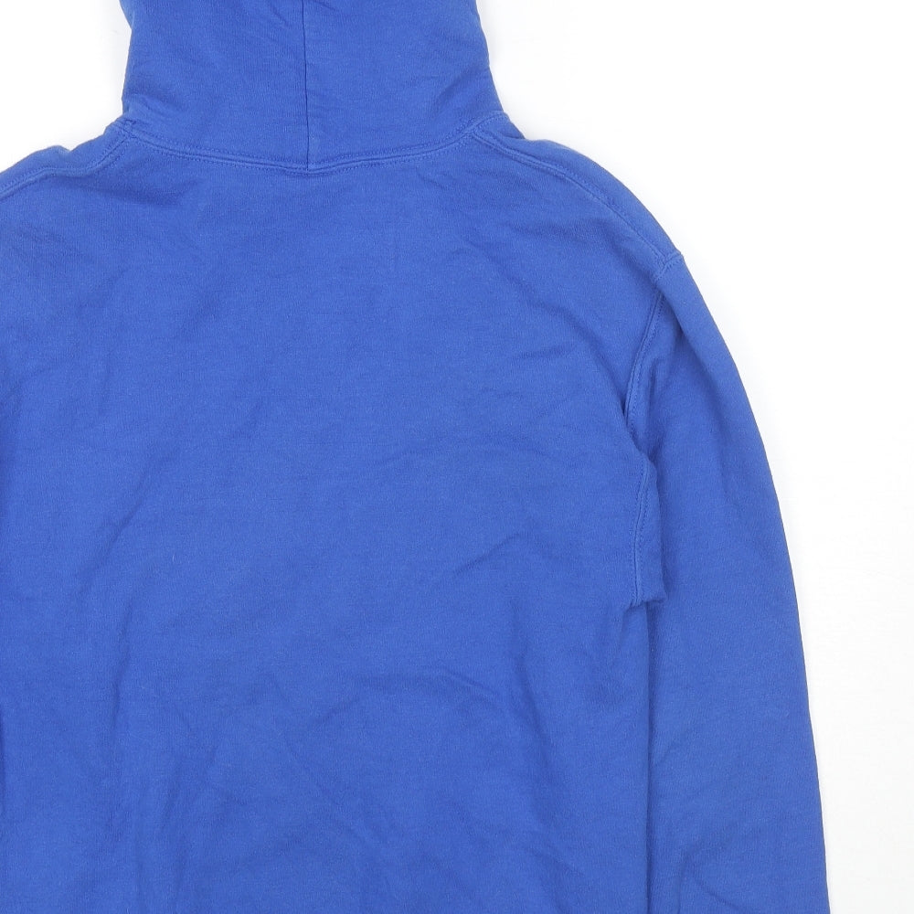 Gildan Mens Blue Cotton Pullover Hoodie Size S - Silverbrook Vikings