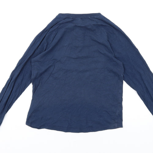 NEXT Boys Blue Cotton Basic T-Shirt Size 12 Years Round Neck Pullover