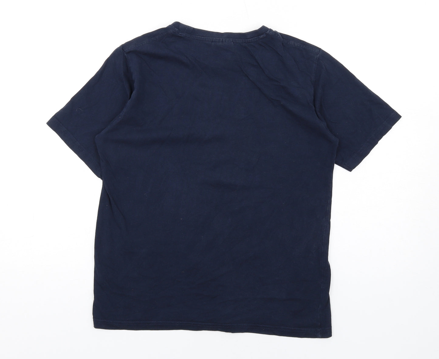 Global Culture Boys Blue Cotton Basic T-Shirt Size 12 Years Round Neck Pullover - Sheep