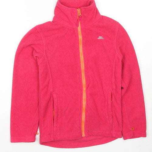 Trespass Girls Pink Jacket Size 9-10 Years Zip