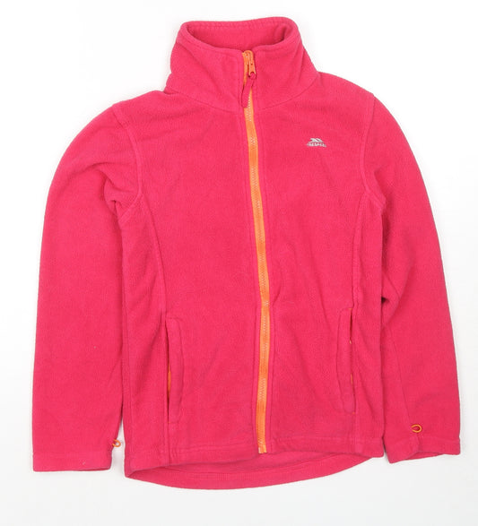 Trespass Girls Pink Jacket Size 9-10 Years Zip