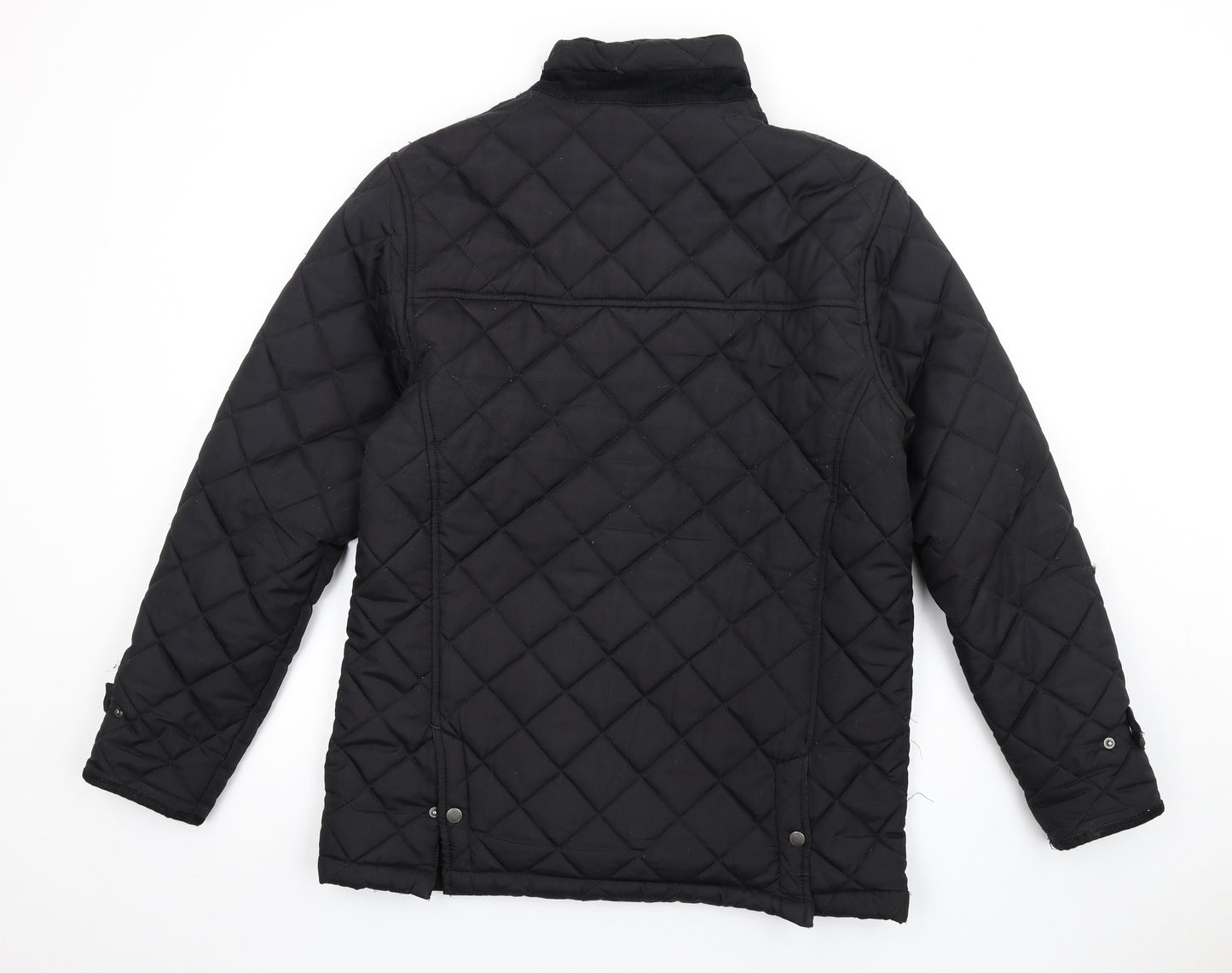 Regatta Mens Black Quilted Coat Size M Zip