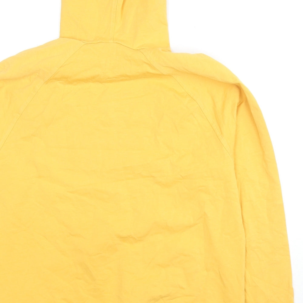 Blackspade Mens Yellow Cotton Pullover Hoodie Size S - Logo