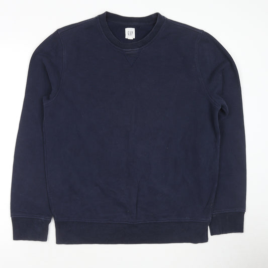 Gap Mens Blue Cotton Pullover Sweatshirt Size M