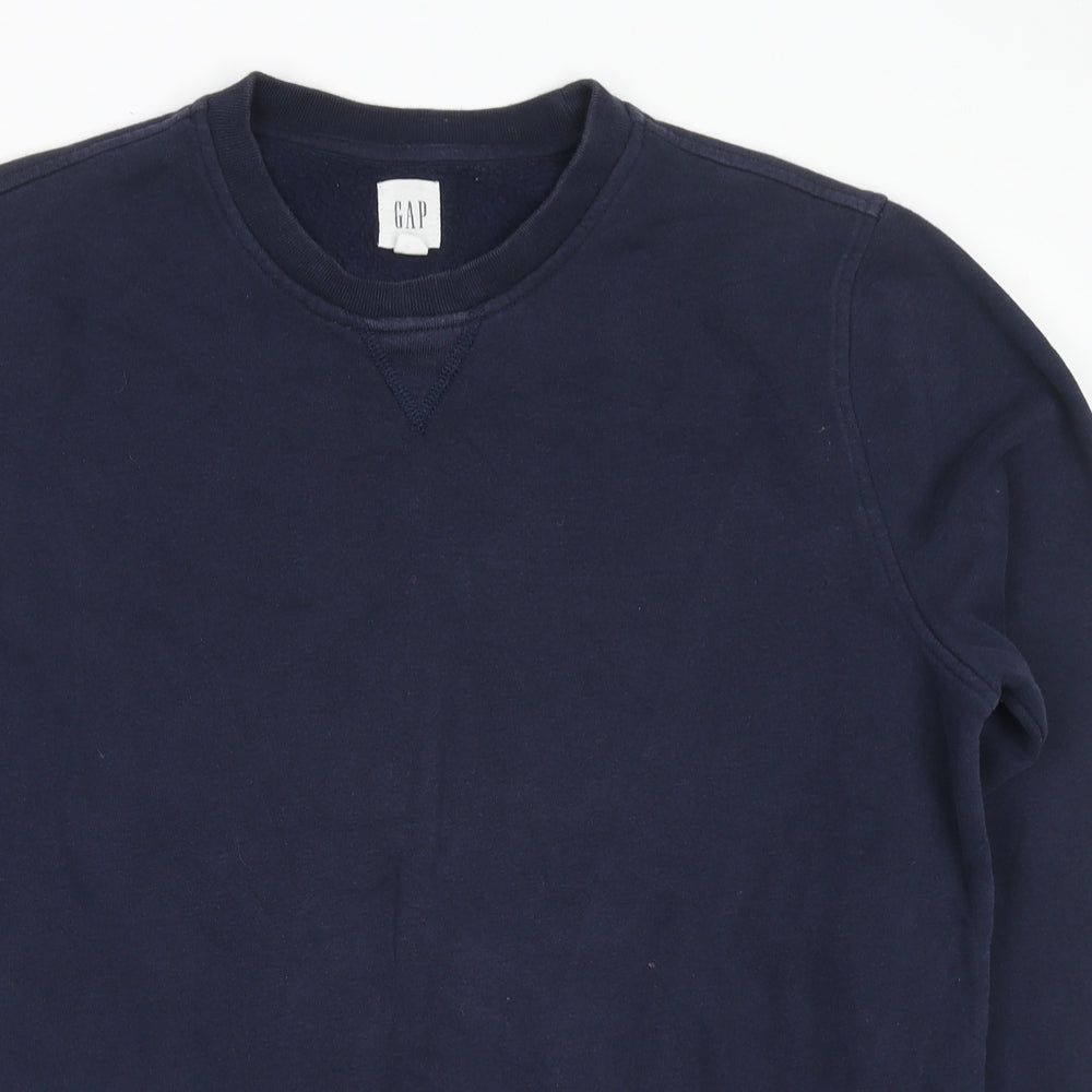 Gap Mens Blue Cotton Pullover Sweatshirt Size M