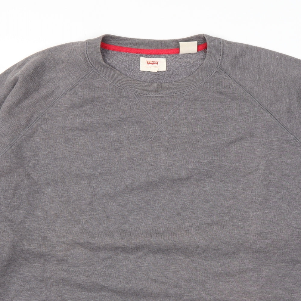 Levi's Mens Grey Cotton Pullover Sweatshirt Size M