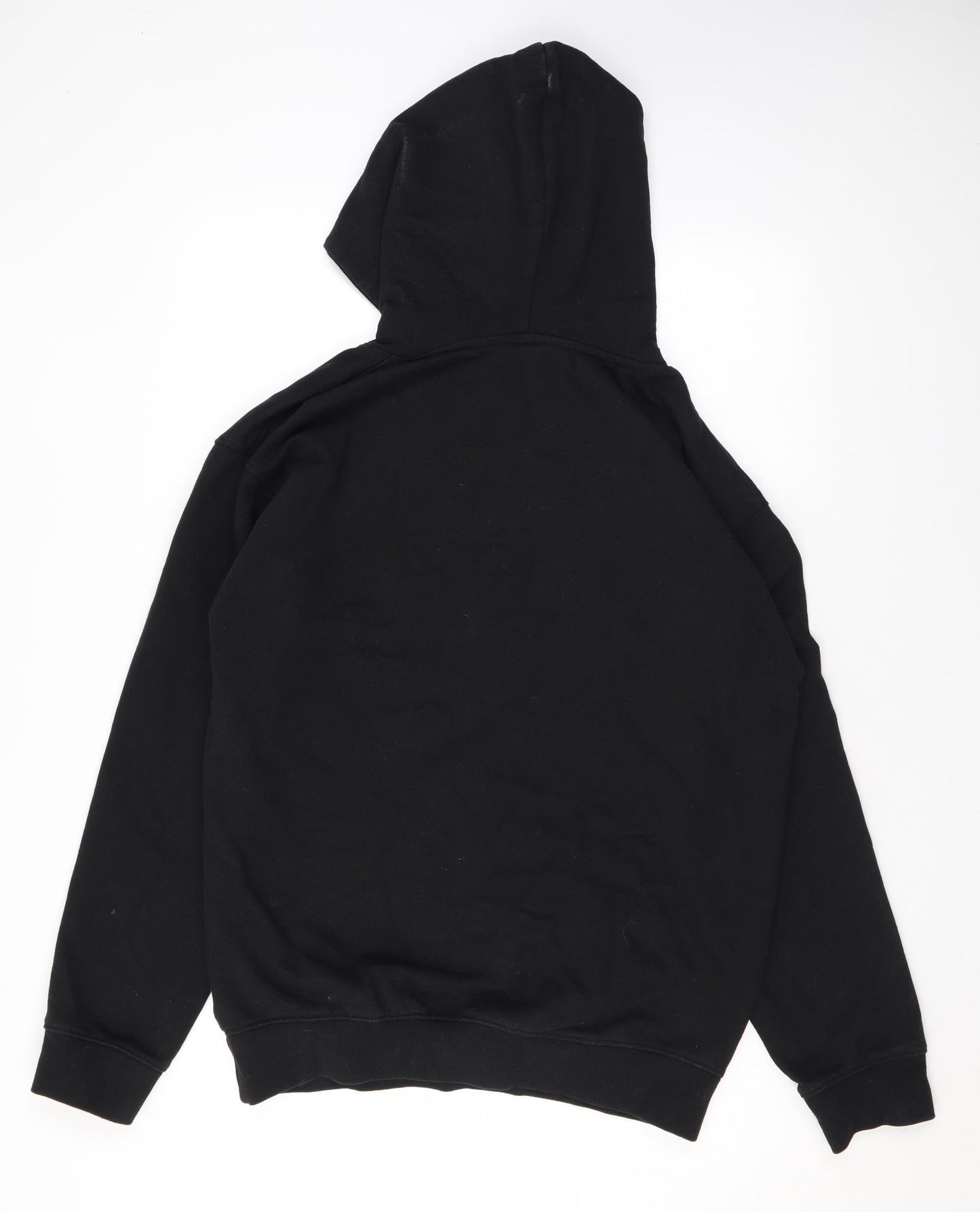 Wild Goose Mens Black Cotton Pullover Hoodie Size S - Logo