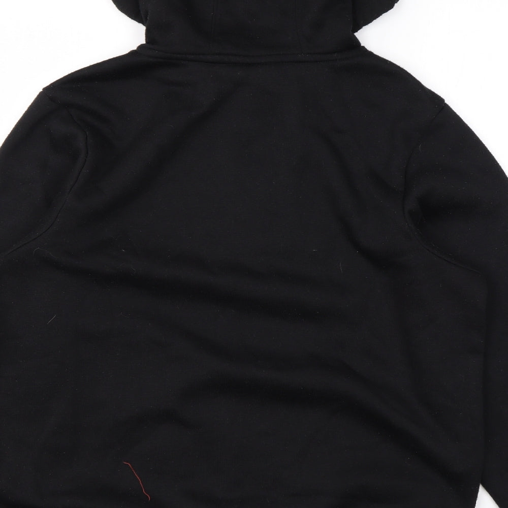 Slazenger Mens Black Polyester Pullover Hoodie Size S - Logo