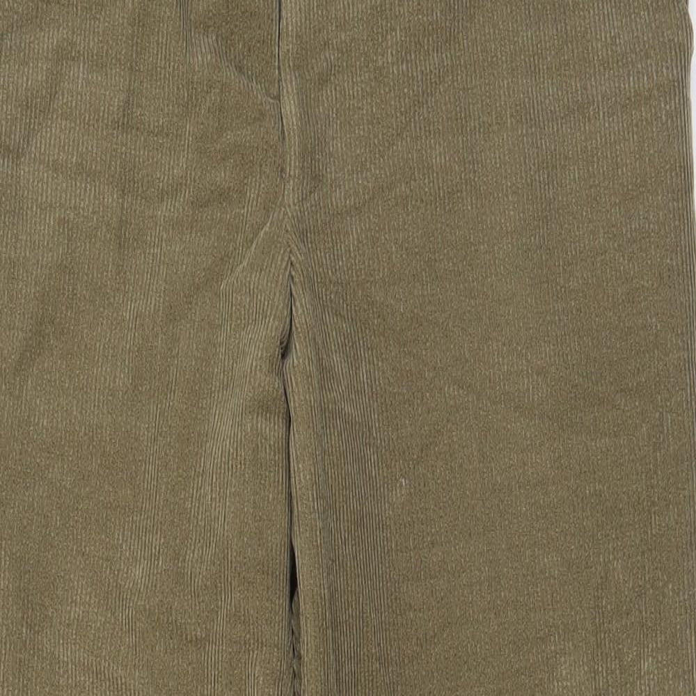 Meyer Mens Brown Polyester Trousers Size 36 in L30 in Regular Zip - Pockets