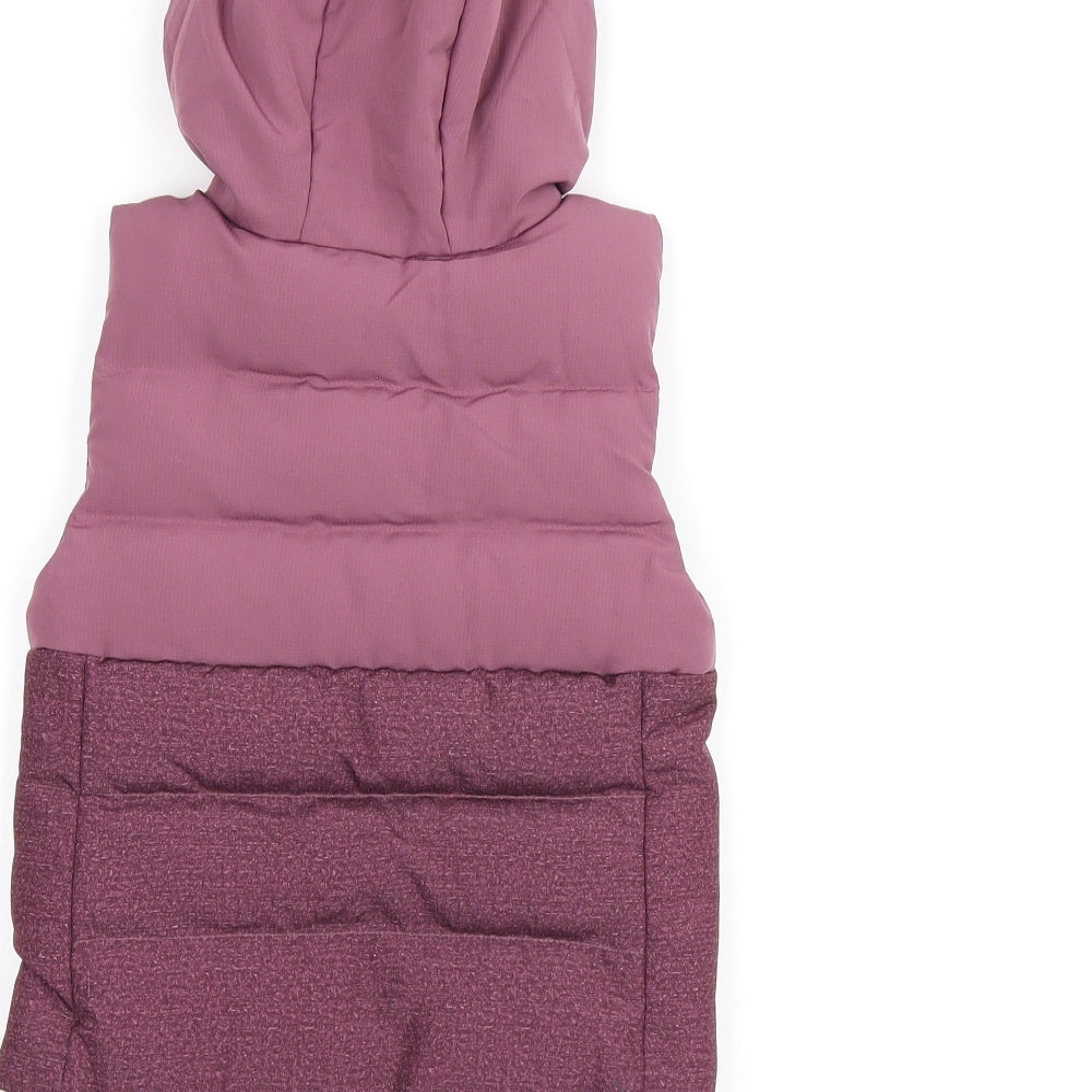 Quechua Girls Pink Gilet Coat Size 2-3 Years Zip