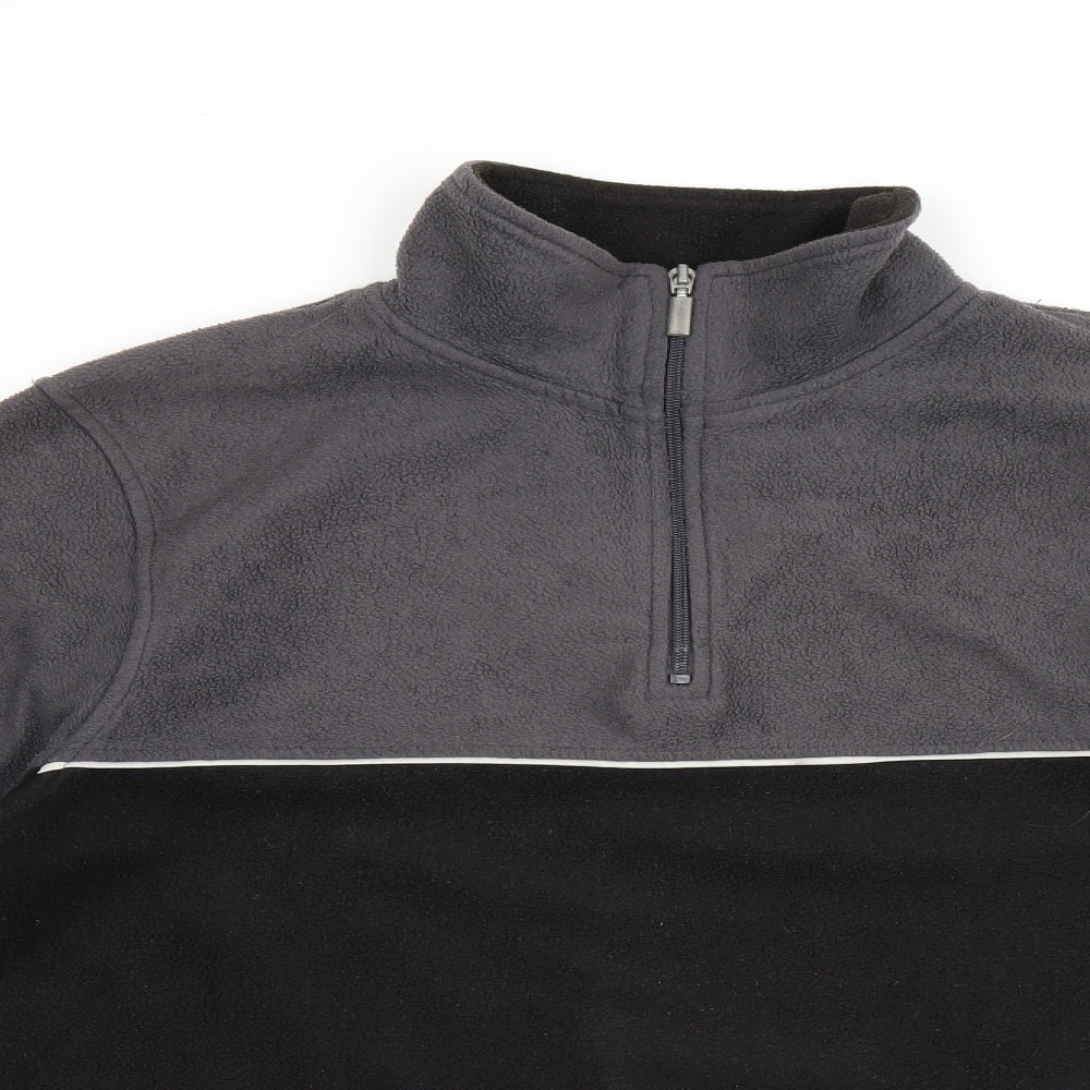 Cutting Edge Mens Black Polyester Pullover Sweatshirt Size M