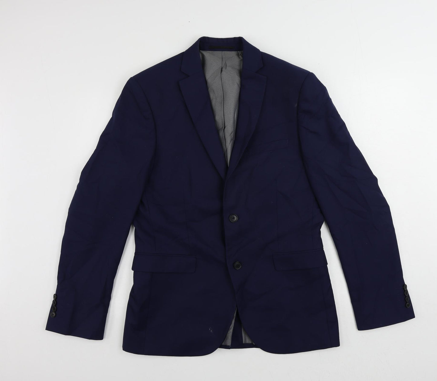 NEXT Mens Blue Polyester Jacket Suit Jacket Size 40 Regular