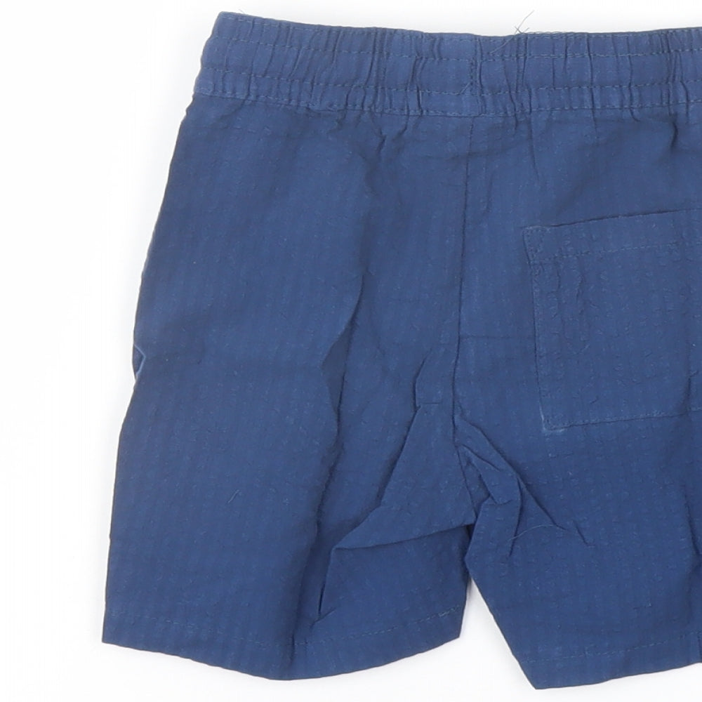 Lupilu Boys Blue Cotton Sweat Shorts Size 5-6 Years Regular Drawstring