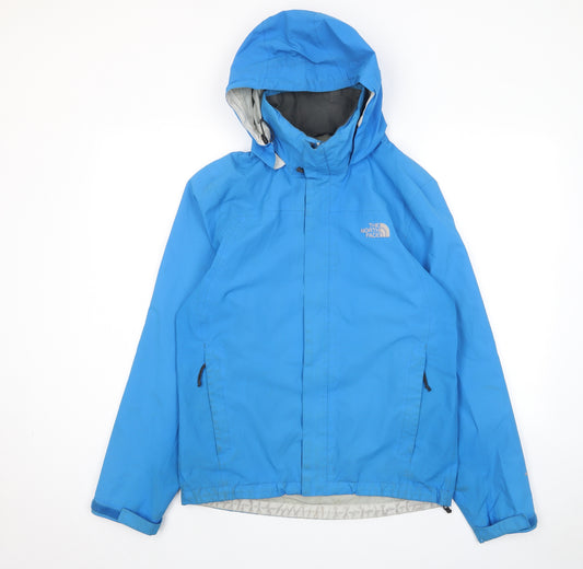 The North Face Mens Blue Jacket Size S Zip - Logo, Embroided, Zip Pockets