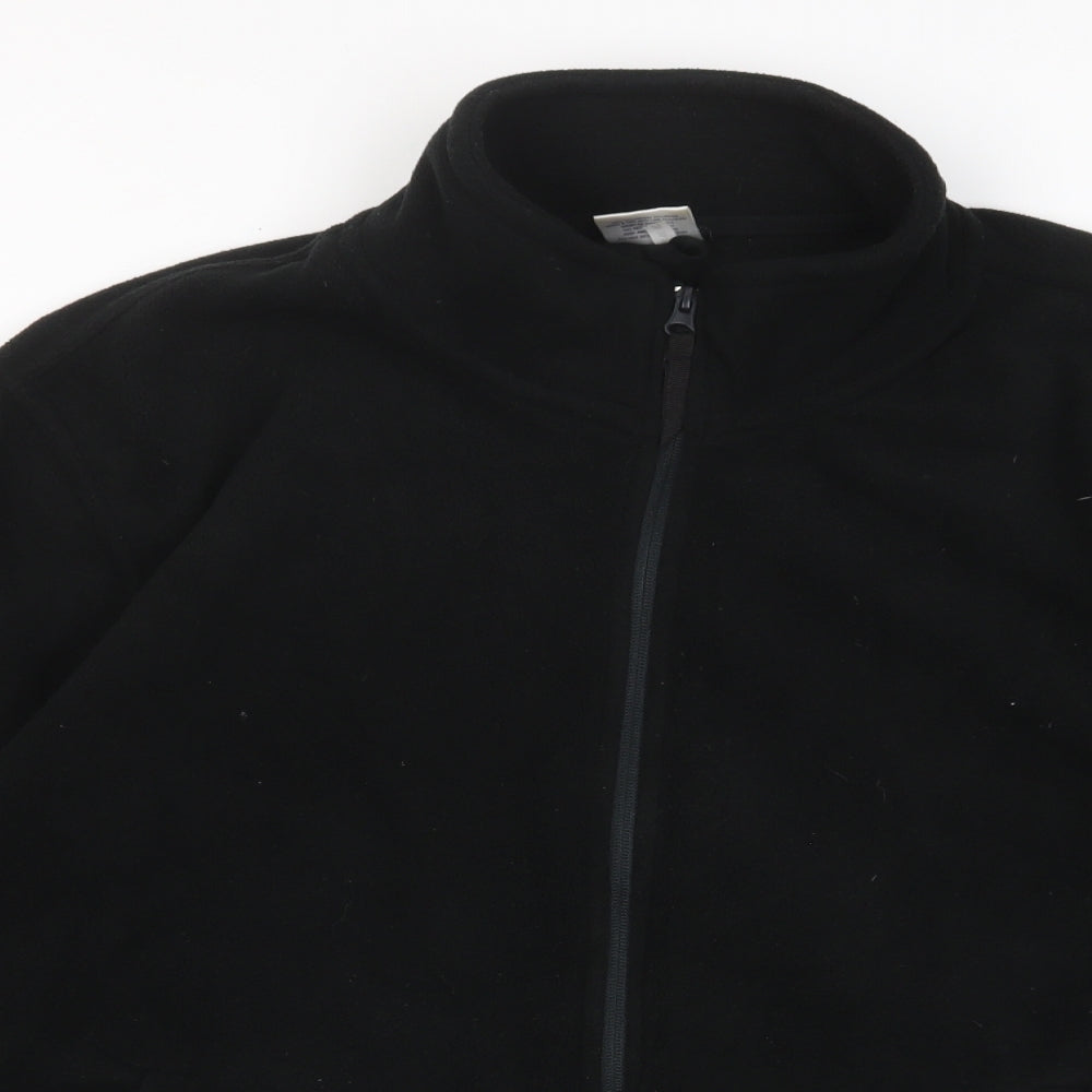 Uneek Mens Black Jacket Size L Zip - Pockets