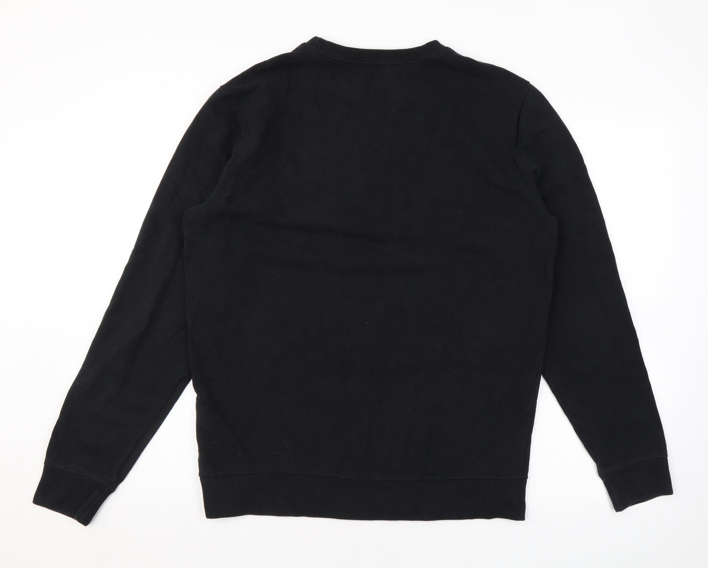 AllSaints Mens Black Cotton Pullover Sweatshirt Size M